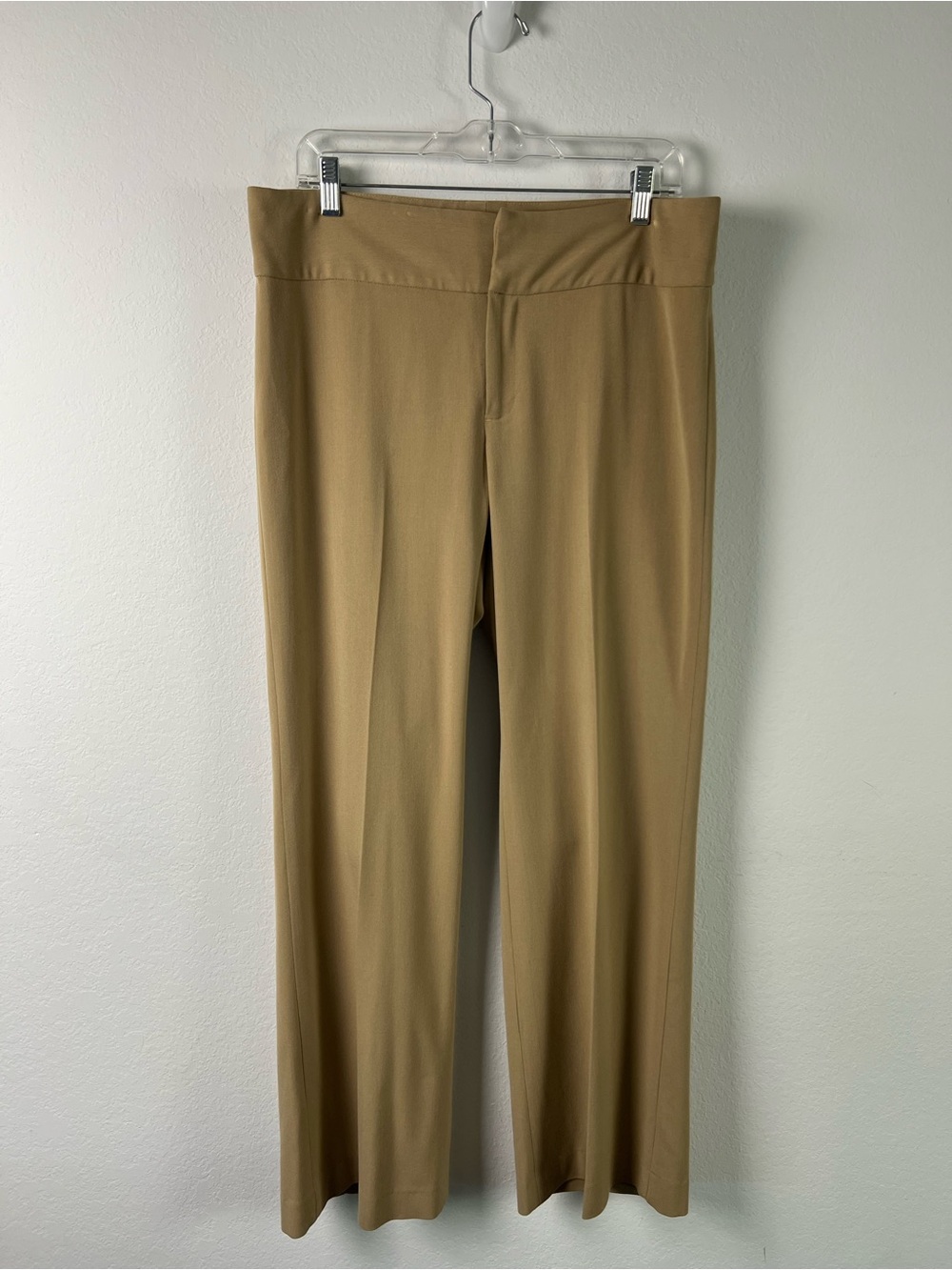 Banana Republic Factory Wide Leg Tan Trouser Pant Summer Fall Vacation Office